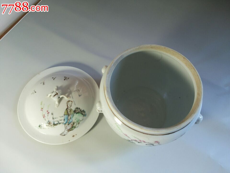 名家程和顺桃花美女粥罐