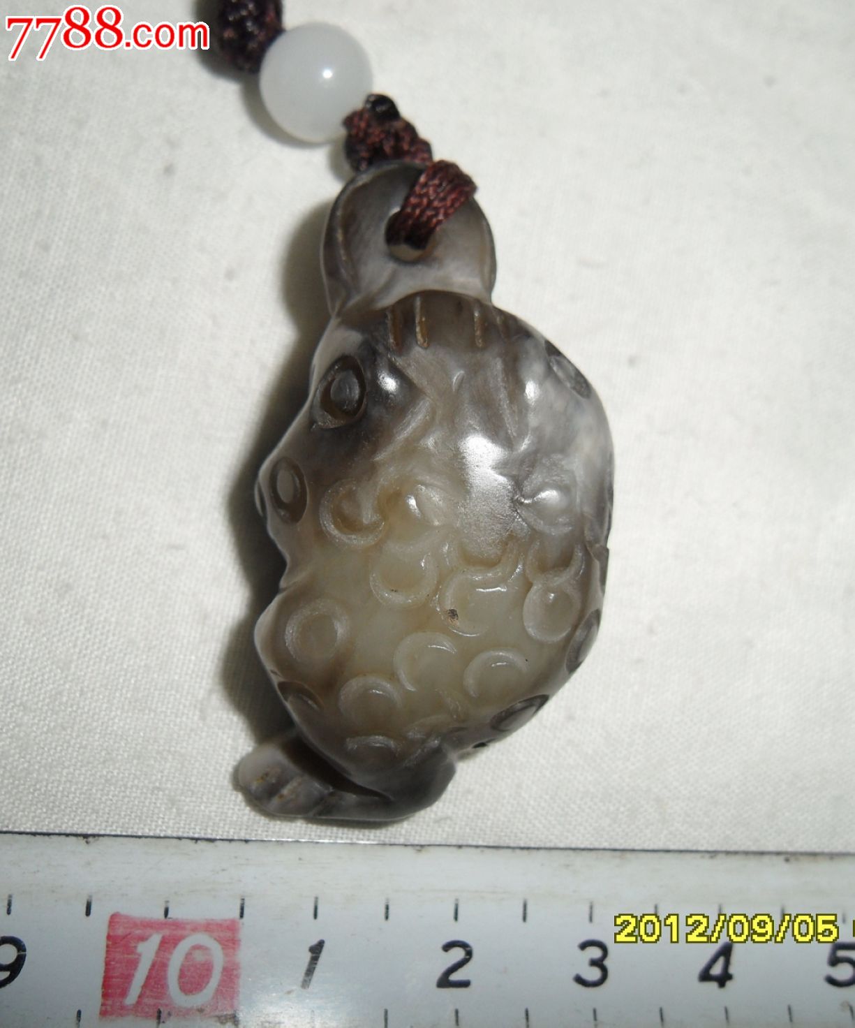 玉蟾吊坠—和田玉玉蟾吊坠—老玉蟾挂件—金蟾折桂挂件—明清玉器