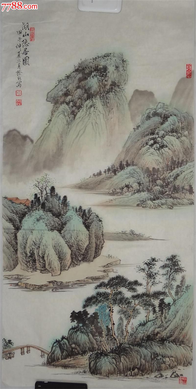 当代著名青年实力派画家武际新小青绿