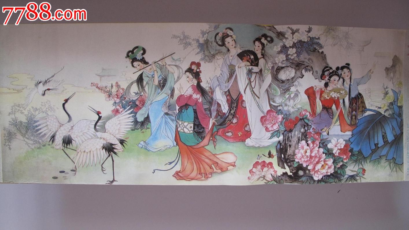 著名画家张慧敏的《游春图》