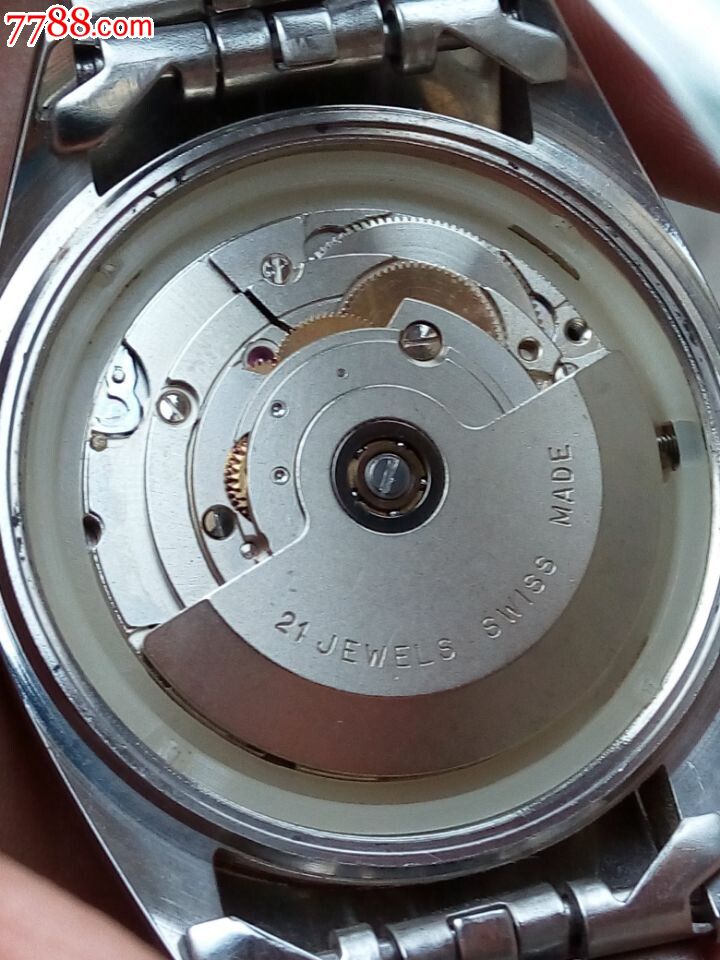 瑞士绿琴男表eta21钻2846机芯,品相好