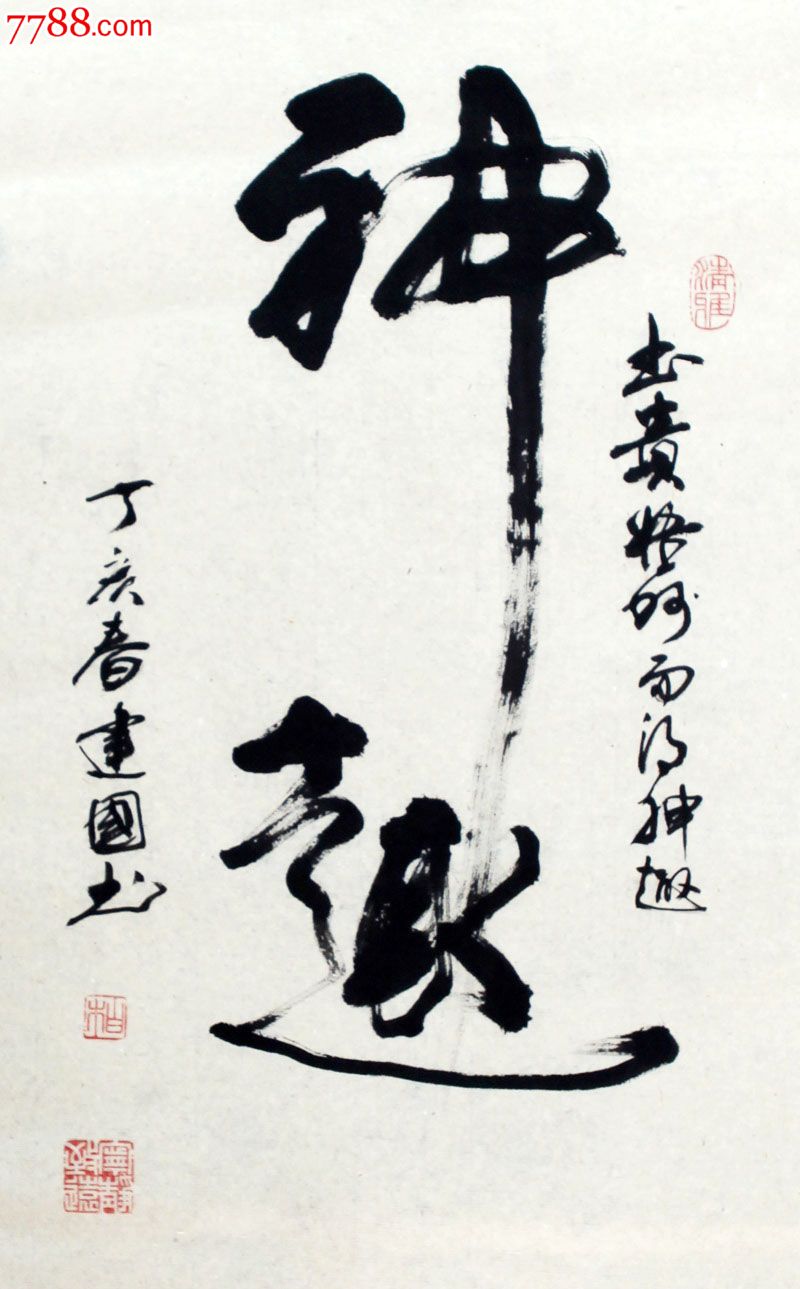 著名书法家姚建国先生条幅草书作品