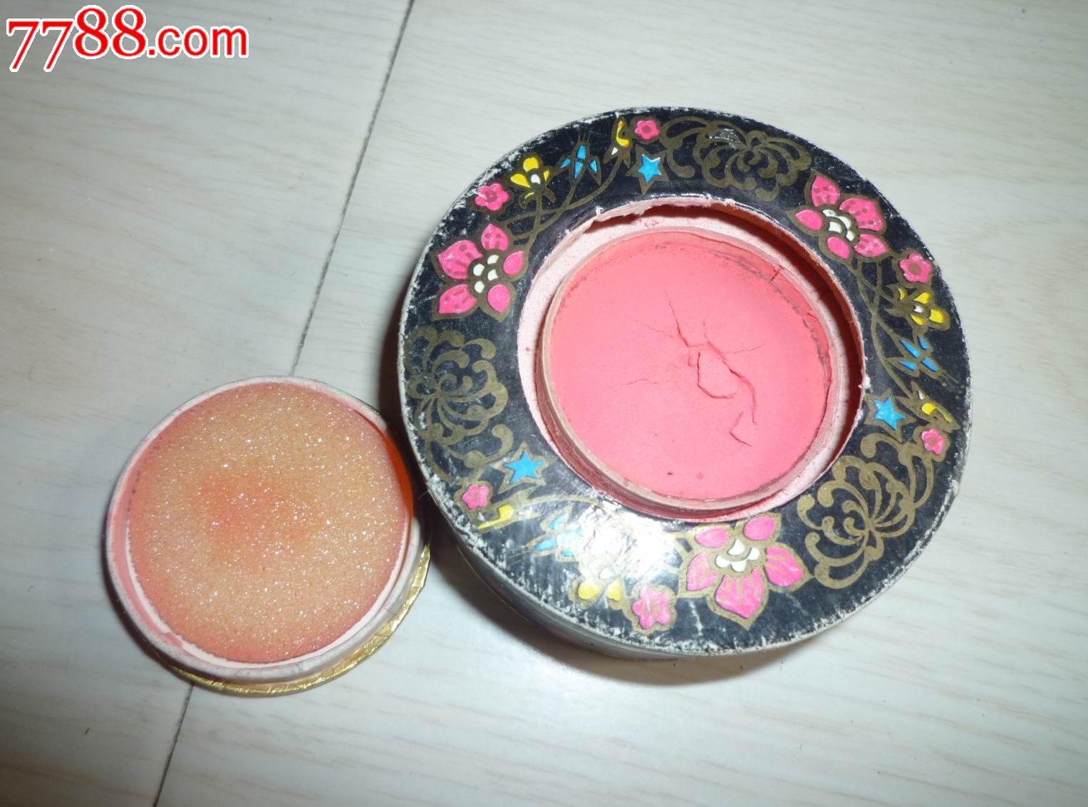 怀旧经典收藏万紫千红胭脂香粉盒子