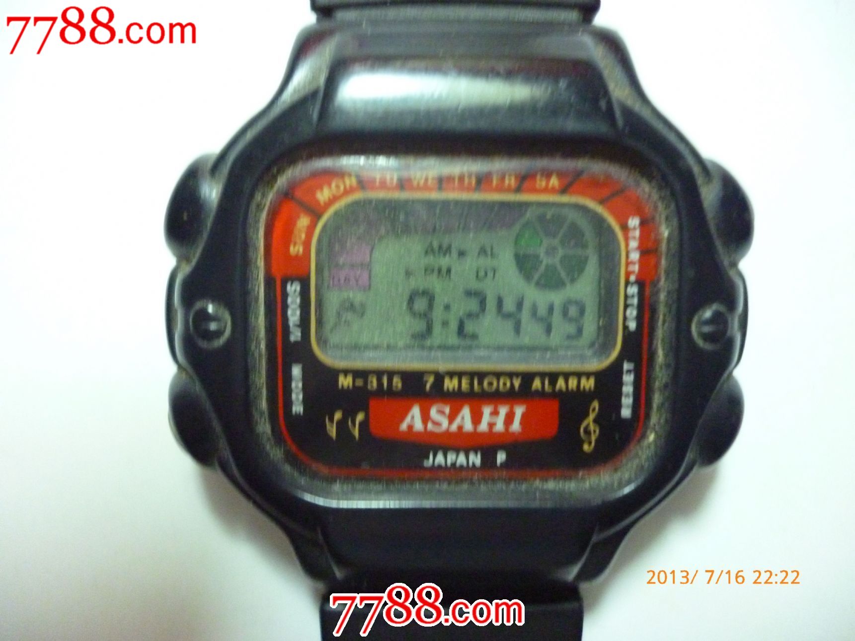 怀旧经典-80年代初的【asahi】男士电子表一块!【佩戴|收藏佳品】