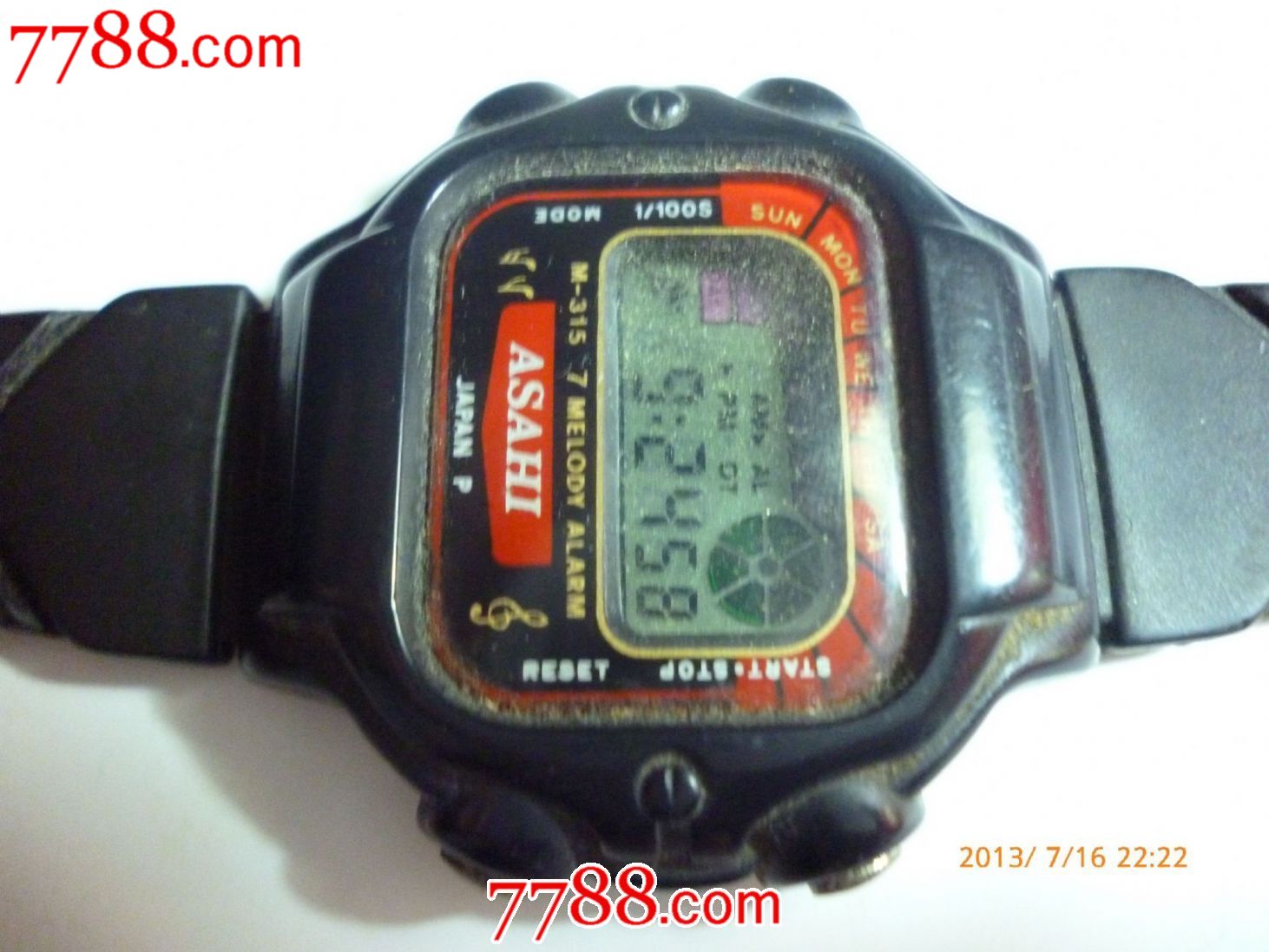 怀旧经典-80年代初的【asahi】男士电子表一块!【佩戴|收藏佳品】