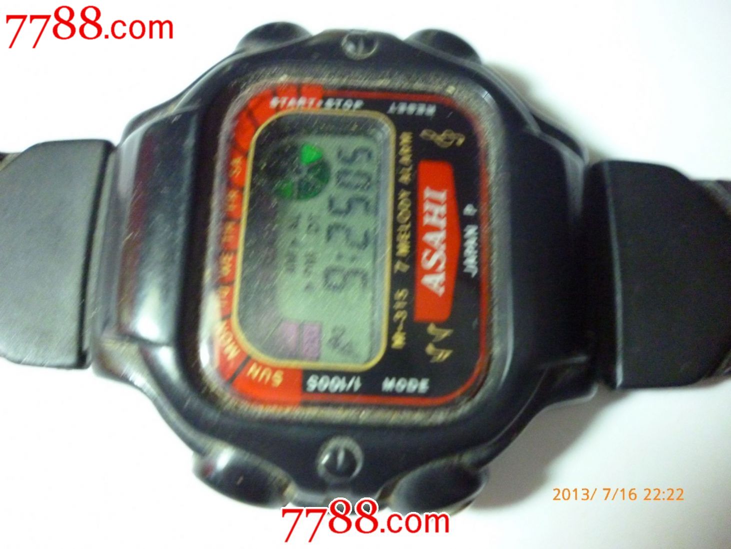 怀旧经典-80年代初的【asahi】男士电子表一块!【佩戴|收藏佳品】