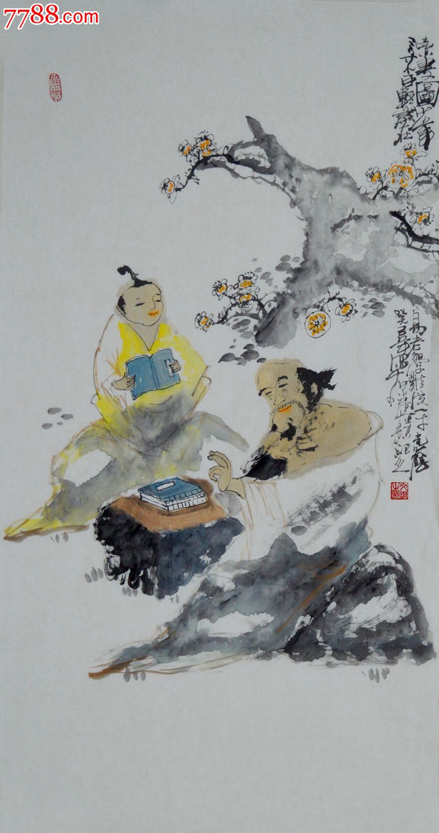 三尺整张人物画高士图rw0041-se20582182-人物国画原作-零售-7788收藏