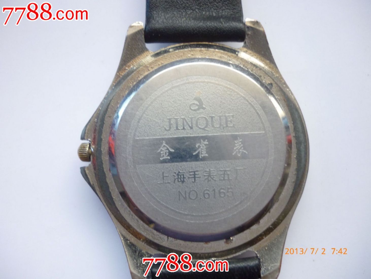 经典怀旧-上海手表五厂60年代末制造【金雀】男士电子石英老表一块!
