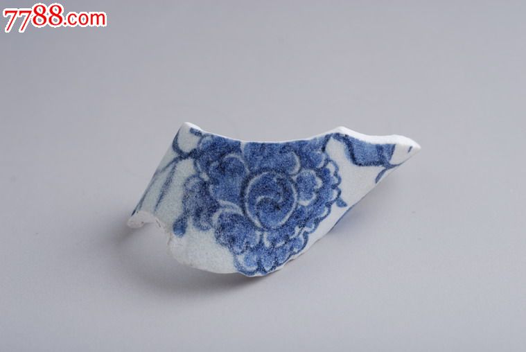 元代古瓷片/瓷器-元青花壶身古瓷片包老包真