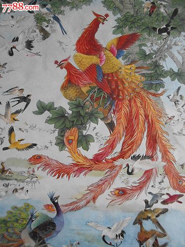 张振群绘《百鸟朝凤(漂亮!