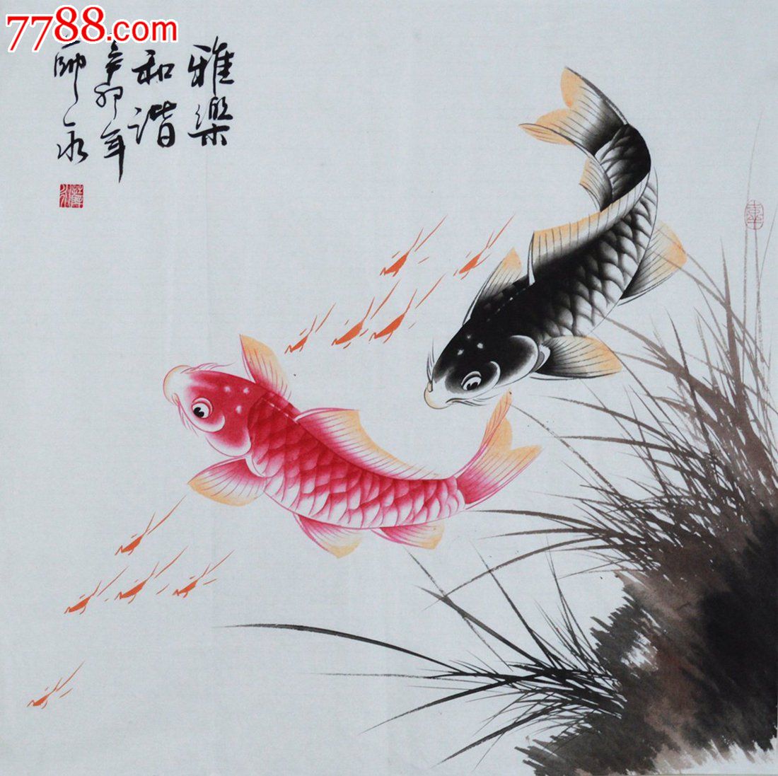 品种: 花鸟国画原作-花鸟国画原作 属性: 虫鱼画原画,,水墨/写意画法