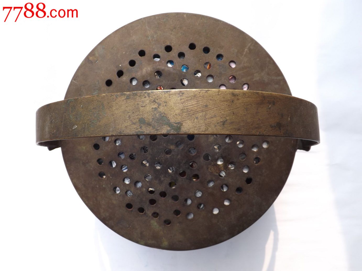 民国双喜大号铜手炉