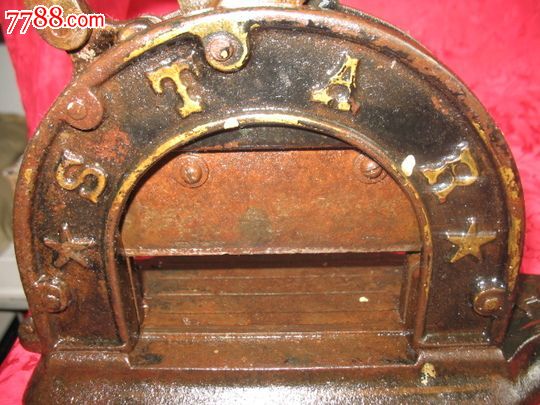 科技收藏烟文化古董烟具卷烟器老式切烟机(美国,1885)