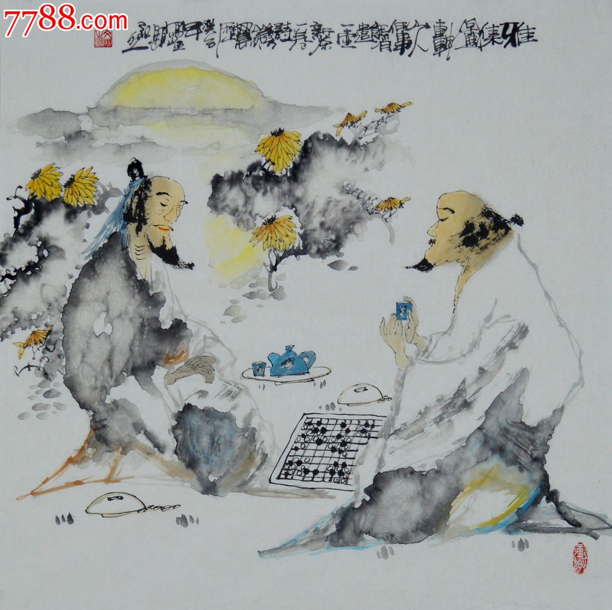 四尺斗方高士图《雅集图》