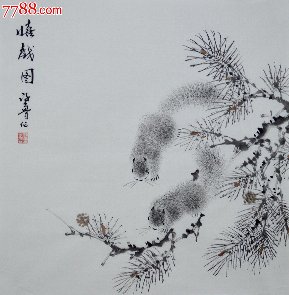 品种: 花鸟国画原作-花鸟国画原作 属性: 畜兽画原画,,水墨/写意画法