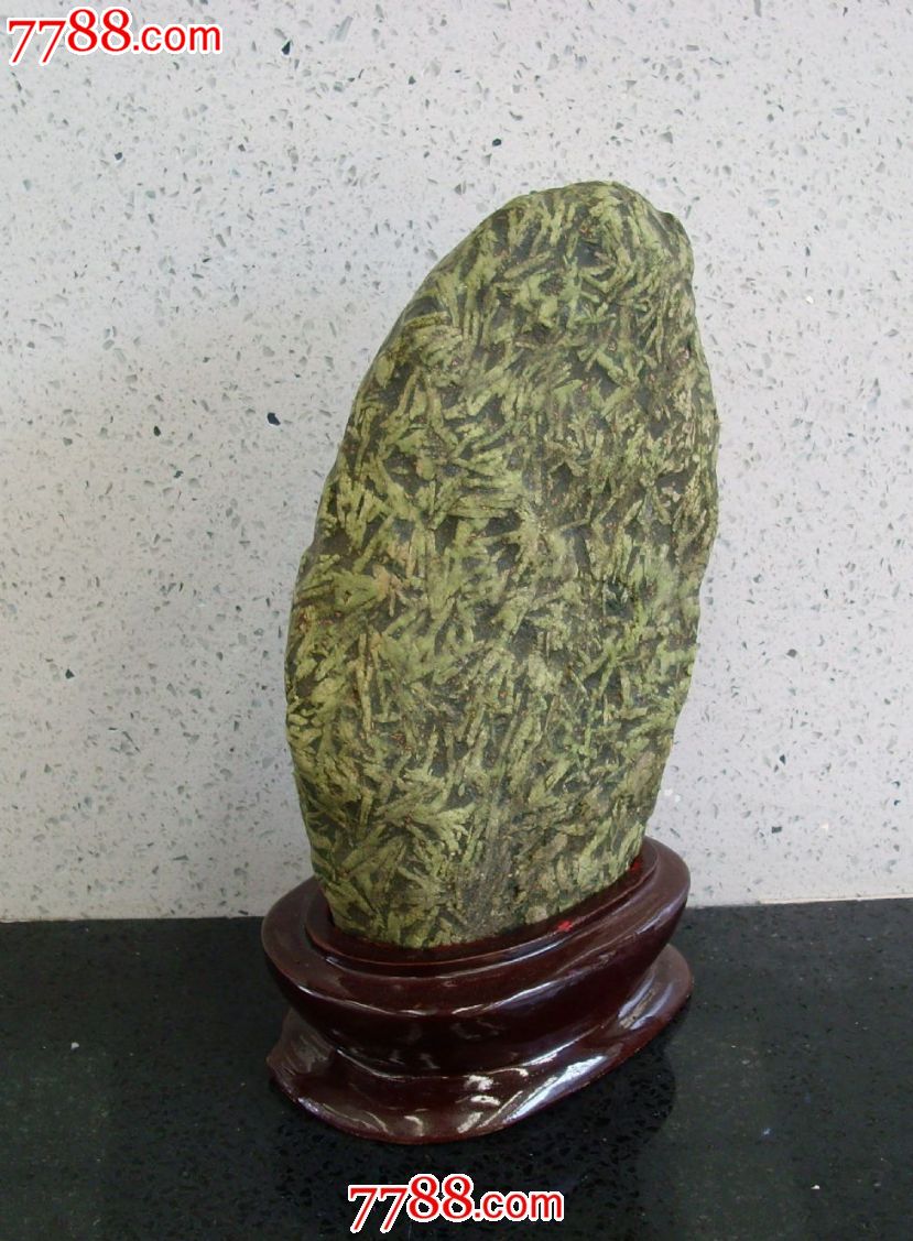 天然长江石---竹叶青