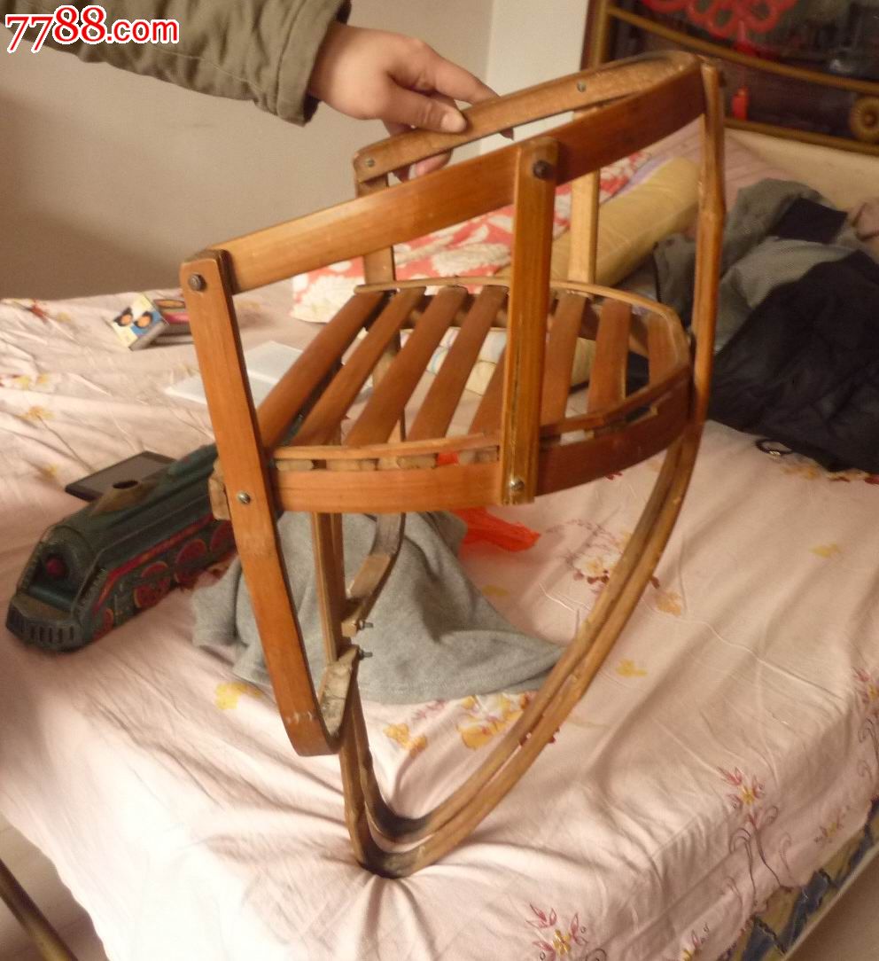 怀旧经典收藏六七十年代二八自行车专用宝宝竹子座椅