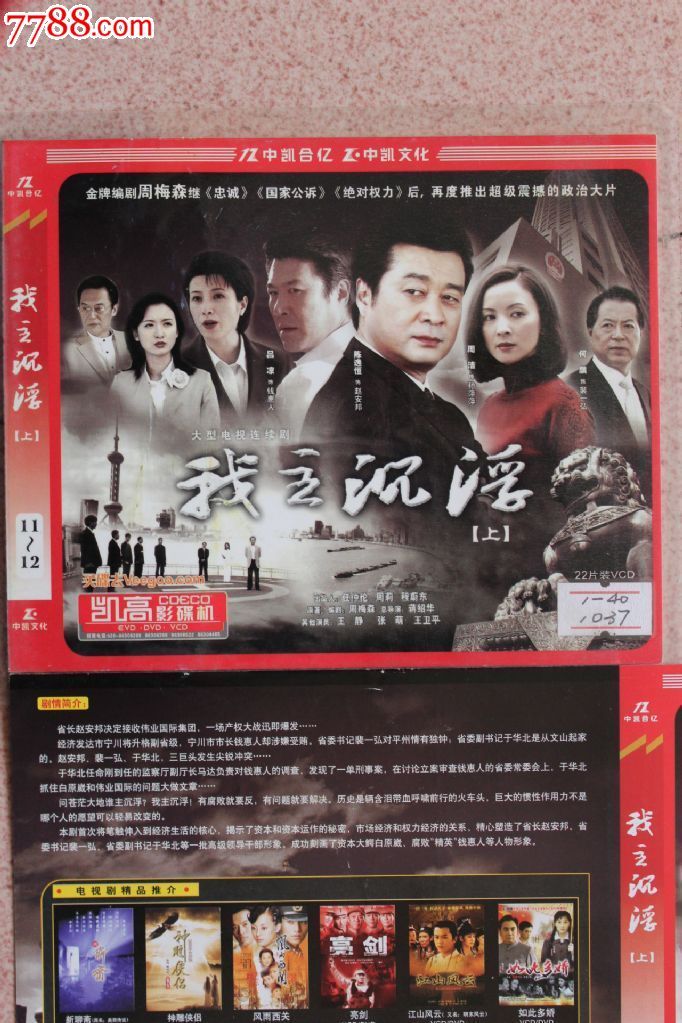 我主沉浮40集 碟vcd反腐电视连续剧完整版