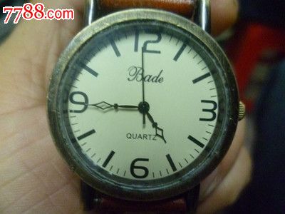 quartz老西铁城手表(表带真皮)