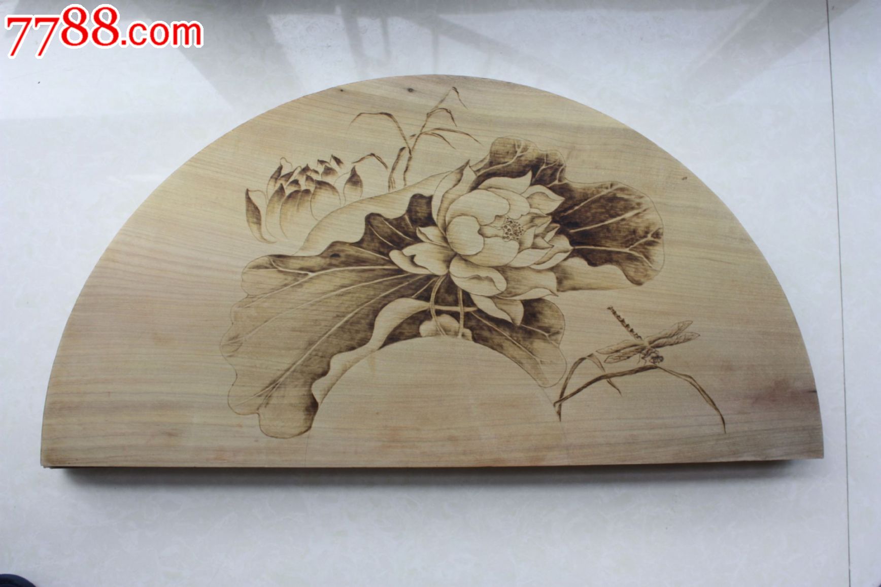 扇面芙蓉-价格:800元-se24227174-烙画/烫画-零售-7788收藏