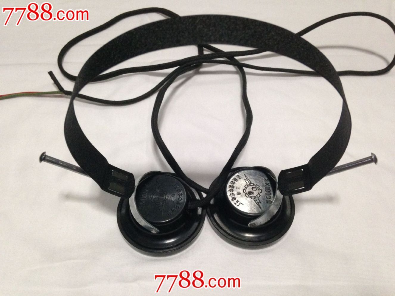 矿石收音机高阻2000欧耳机上海公私合营中华电工厂出,中华牌