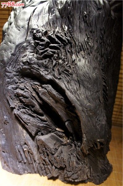精品阴沉木麻柳木根雕弥勒乌木古沉木收藏礼品